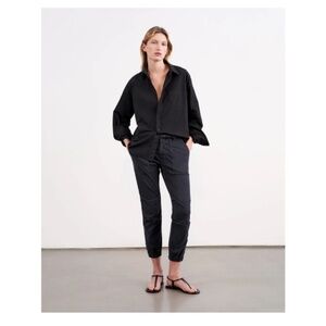 Nili Lotan Cropped Military Pant in Carbon